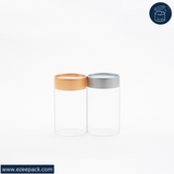 Clear Jar 375ml | Box of 84 pcs | From Rs.15/Pc | Clear, Gold and Silver lids