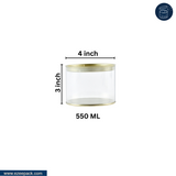 Clear tin 550ml | Rs. 29 per Piece | Box of 48 Pieces