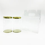 Clear Tin Jar 350ml 2-Piece Hamper Box | Box of 30 Hampers | Rs. 69/set